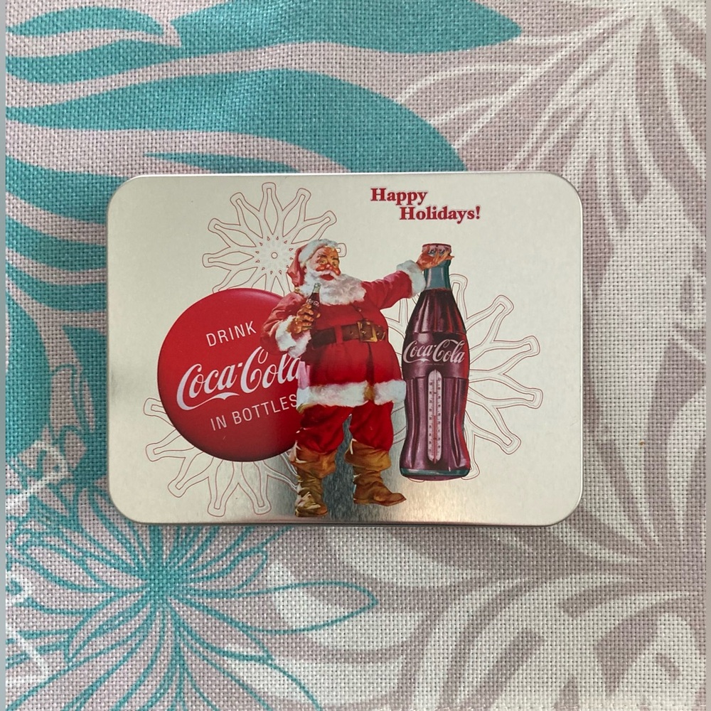 2008 Collectible Coca Cola Playing Cards in Tin. Cards Never Opened
